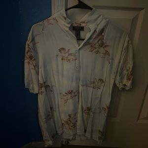 FOREVER 21 ANGELS COLLAR SHIRT SIZE SMALL MEN
